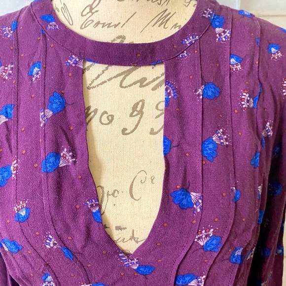 FREE PEOPLE Teagan Floral Boho Babydoll Mini Dress - Picture 5 of 11